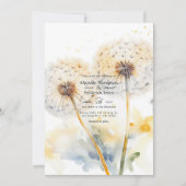 Invitation Code QR Mariage Dandelion (Devant)