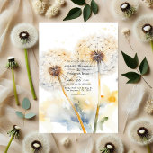 Invitation Code QR Mariage Dandelion