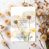 Invitation Code QR Mariage Dandelion
