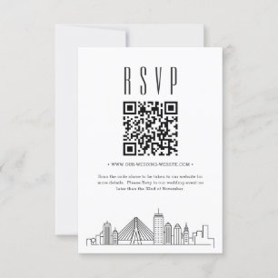 Invitation Code QR Mariage de Boston RSVP