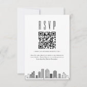Invitation Code QR Mariage de Houston RSVP (Devant)