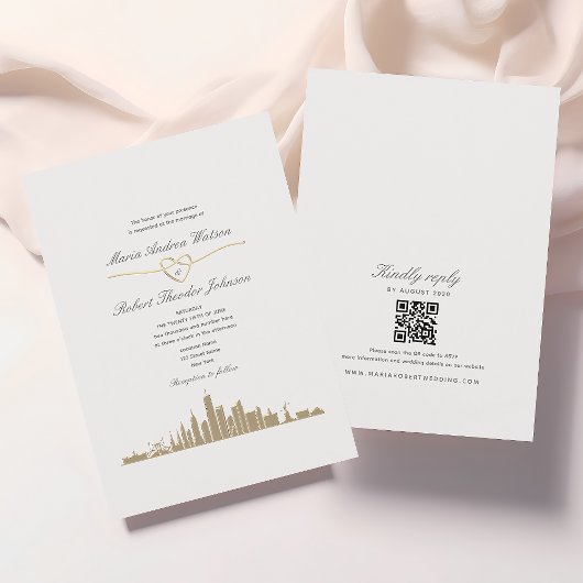 Invitation Code QR Mariage de New York