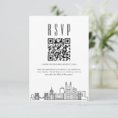 Invitation Code QR Mariage de Pittsburgh RSVP (Debout devant)
