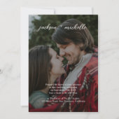 Invitation Code QR | Mariage de script photo budget moderne (Devant)