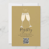 Invitation Code QR Mariage Elle a Dit Oui Noir et Or (Dos)