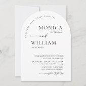 Invitation Code QR Mariage minimaliste élégant (Devant)