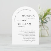 Invitation Code QR Mariage minimaliste élégant (Debout devant)