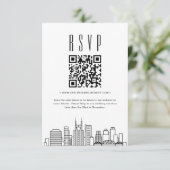 Invitation Code QR Mariage Nashville RSVP (Debout devant)