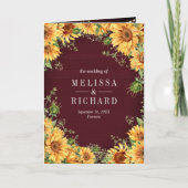 Invitation Code QR Mariage Pot de Fleurs de Tournesol de Bour (Devant)