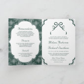 Invitation Code QR Mariage Ruban Coquette Dentelle Blanche Ém (Intérieur)