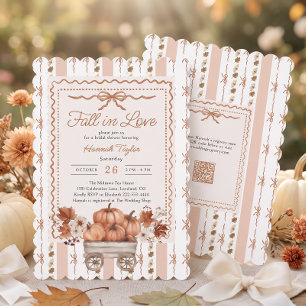 Invitation Code QR Mariage Tomber en Amour Enterrement de Vie