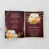 Invitation Code QR mariage tournesol citrouille bois de Bourg (Intérieur)