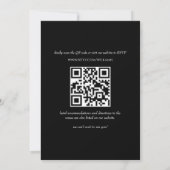 Invitation Code QR minimal tout en un Mariage (Dos)