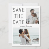 Invitation Code QR moderne Enregistrer la date Mariage photo (Devant)