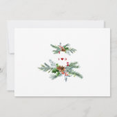 Invitation Code QR moderne Vacances d'hiver Mariage photo (Dos)