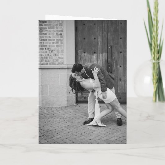 Invitation Code QR noir et blanc intemporel Mariage élégant (Dos)