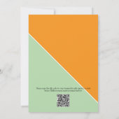 Invitation Code QR 'Off the Market' pour une douche de mariée (Dos)