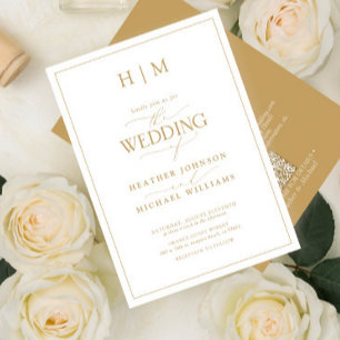 Invitation Code QR officiel Mariage de calligraphie de monogr