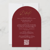 Invitation Code QR Or Bourgogne Mariage Arch All in one (Dos)