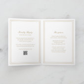 Invitation Code QR Or Traditionnel Doré Mariage Intemporel (Intérieur)