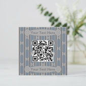 Invitation Code QR papillon amusant et fantaisie (Debout devant)