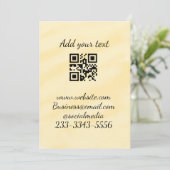 Invitation code QR personnalisé simple ajouter votre nom text (Debout devant)