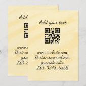 Invitation code QR personnalisé simple ajouter votre nom text (Devant / Derrière)