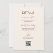 Invitation Code QR pour Baby Shower de la forêt mignonne héri (Dos)