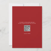Invitation Code QR pour Baby Shower Rustique Aquarelle Grange (Dos)