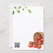 Invitation Code QR pour la Baby Shower 'Deux Petits Boulettes (Dos)