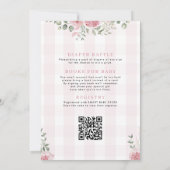 Invitation Code QR pour l'annonce de la naissance d'une petit (Dos)
