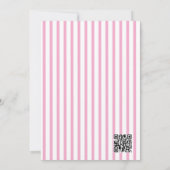 Invitation Code QR pour le premier anniversaire Sweetheart Pi (Dos)