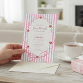 Invitation Code QR pour le premier anniversaire Sweetheart Pi