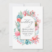 Invitation Code QR pour mariage de destination côtier sarcell (Devant)