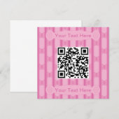 Invitation Code QR pour papillon amusant et fantaisiste (Devant / Derrière)
