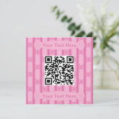 Invitation Code QR pour papillon amusant et fantaisiste (Debout devant)