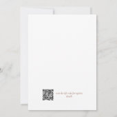 Invitation Code QR pour une Fête de Mariage Bohème Florale av (Dos)