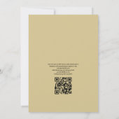 Invitation Code QR RSVP aquarelle Mariage sur la Plage (Dos)