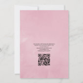 Invitation Code QR RSVP Fleur de Cerisier Rose Mariage de Pri (Dos)