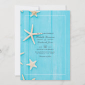 Invitation Code QR RSVP Mariage de plage Été Aquarelle (Devant)