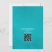 Invitation Code QR RSVP Mariage Orchidées Tropicales Géométri (Dos)