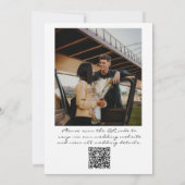 Invitation Code QR Scribble main dessinée Mariage photo écrit (Dos)
