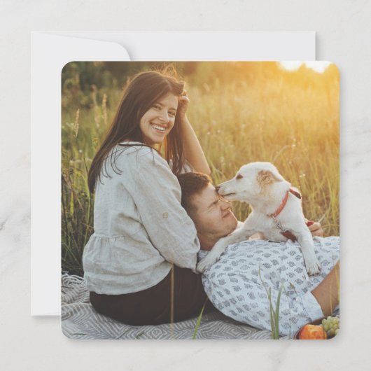 Invitation Code QR Simple Unique 2 Mariage photo tout-en-un (Dos)
