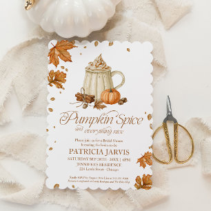 Invitation Code QR Spice de Citrouille Mariage Automnal de la
