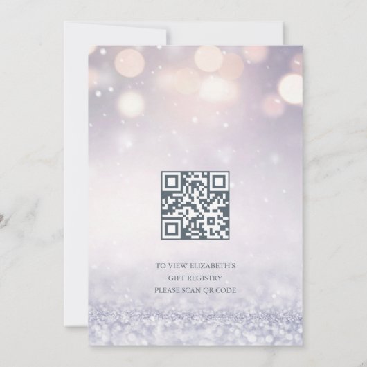 Invitation Code QR | Swan Princess Mauve | BABY SHOWER (Dos)