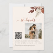 Invitation Code QR Tombez amoureux de la citrouille botanique (Dos)