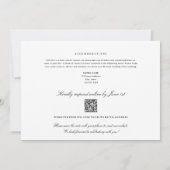 Invitation Code QR tout-en-un Baltimore Maryland Mariage RSVP (Dos)
