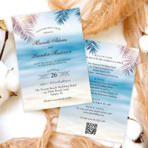 Code QR Tropical Palm Beach Mariage Tout Compris