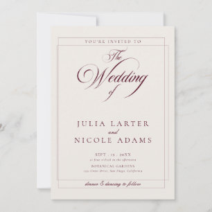 Invitation Code QR Web de détails de mariage en ivoire classi