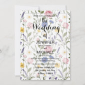 Invitation Code QR Wildflower | Simple Mariage Floral (Devant)